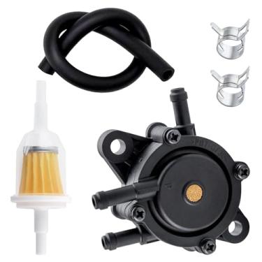 Imagem de GOLD DEER Bomba de combustível com filtro e mangueira de óleo compatível com Kohler 17HP-25 Trator cortador de grama de motor pequeno, bomba de combustível a vácuo a gás para Honda 16700-Z0J-003; John