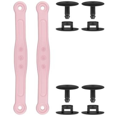 Imagem de SOPROM Heel Straps with Rivets Replacement Parts for Croc Classic Clogs Kids,Men and Women Shoes（Color:BallerinaPink,Size:7 Women/5 Men）