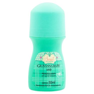 Imagem de Desodorante Antitranspirante Feminino Giovanna Baby Sweet candy, roll-on, 1 unidade com 50mL
