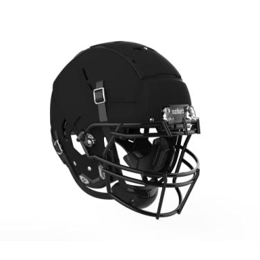 Imagem de Schutt Capacete de futebol universitário universitário F7 VTD, inclui máscara facial de aço carbono, preto fosco, pequeno