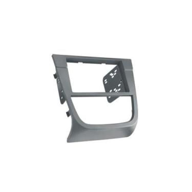 Imagem de Moldura Contra Frente Gol Voyage Saveiro G5 2 Din Cinza Permak