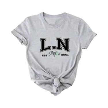 Imagem de Coreano Streetwear Stray Kids Membros Camisetas Bang Chan Changbin Lee