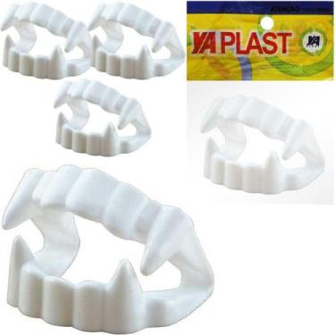 Imagem de Dentadura de plastico branco com 4 pecas na solapa - YA PLAST