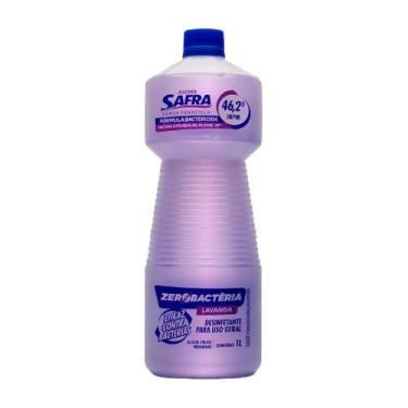 Imagem de Alcool Liquido 1 LT Safra 46,2 INPM Zerobac Lavanda