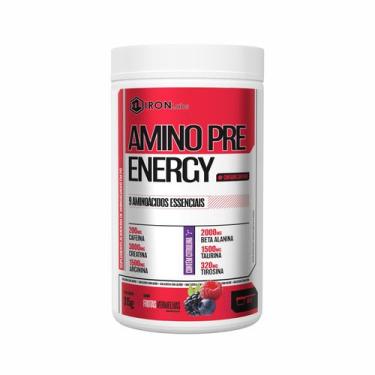 Imagem de Amino Pre Energy  Aminoácidos Iron Labs 315g Frutasvernelh Frutas Verm