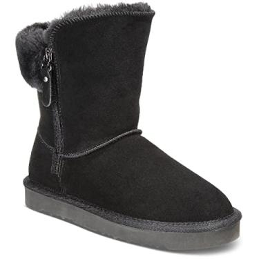 Imagem de Style & Co. Maevee Bota feminina de inverno e neve forrada com pele sintética, Preto, 40