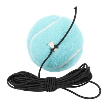 Imagem de Bola de treinamento de tênis com bolas de treinador de tênis de cordas Ferramenta esportiva de treinamento auto -prática para atividades ao ar livre em parques quadras de tênis e (Azul)
