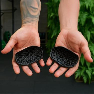 Imagem de Power Grip C/ Suporte Musculação Treino Estiloso Aderência Confiável G