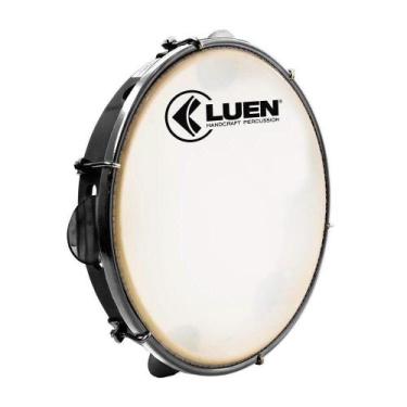 Imagem de Pandeiro Luen 10" Pele Leitosa ABS - 40062, Cor 40062 preto