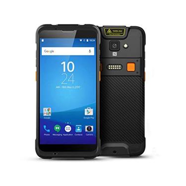 Imagem de Scanner de código de barras Android robusto para computador móvel, tela sensível ao toque de 5,5 polegadas, terminal de dados portátil com Wi-Fi 6 e 4G LTE, durabilidade resistente a quedas de 2 m