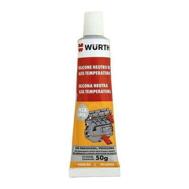 Imagem de Silicone Neutro para Alta Temperatura Cinza 50g Wurth 0890321052 Unitá