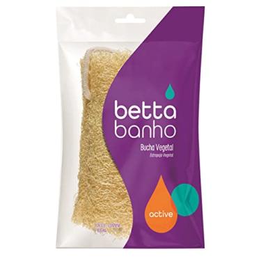 Imagem de BettaBanho - Bucha Vegetal Active para Banho, Cor Bege, Bettanin