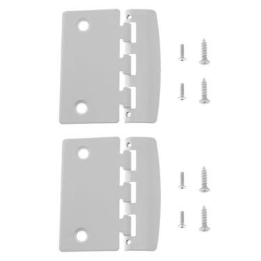 Imagem de Maxmoral Fechadura de porta de metal dobrável com parafuso antibloqueio reversível fechadura de privacidade para casa simples peça de ferro batente de porta modo de segurança doméstica acessório de