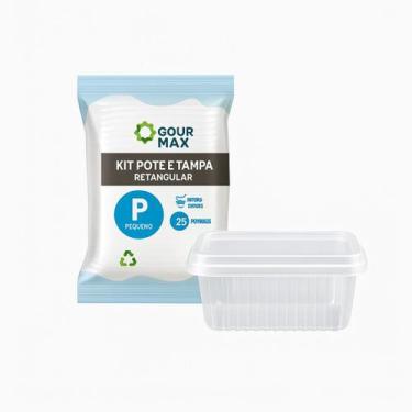 Imagem de POTE RET. C/ TAMPA 350 ML. C/ 120 UN-Marmitas Fit, marmitex - TAMAROZZ