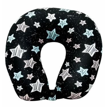 Imagem de Almofada Yins Macia Travesseiro De Pescoço Viagem Com Botão