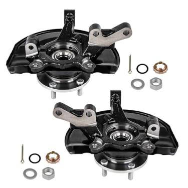 Imagem de Juntas de direção dianteiras e conjunto de cubo de rolamento de roda lado do motorista e do passageiro apto para Jeep Patriot Compass 2007-2017, adequado para Dodge Caliber 2007-2012, 4WD AWD FWD, 2