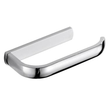 Imagem de Conjunto de acessórios para banheiro prateado - Suporte para papel higiênico, saboneteira e toalha | 5 peças, suporte para papel higiênico