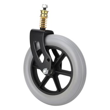 Imagem de aqxreight Montagem do Rodízio de Cadeira de Rodas Frente Universal PU Hub Roda de Primavera 10 X 2in Peças de Substituição