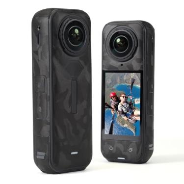 Imagem de uconsmimo Película de câmera para Insta 360 X 5 acessórios camuflados decalques pretos