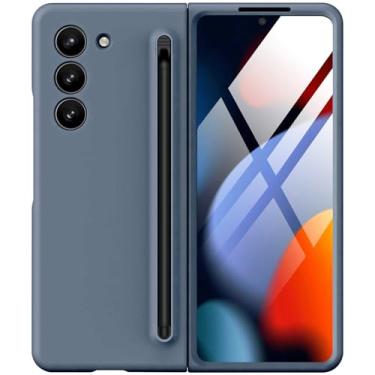 Imagem de Capa protetora à prova de choque para Samsung Galaxy Z Fold 7 com caneta S Pen e protetor de tela integrado, compatível com carregamento sem fio MagSafe, capa protetora à prova de choque para Samsung