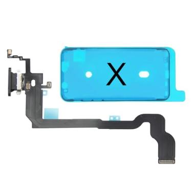Imagem de EFAITHFIX Para iPhone X Conector Dock Porta de Carregamento Cabo Flexível Substituição Compatível com iPhone X 5,8 polegadas OEM Microfone Vibratório Fivela Motor Substituto para A1865, A1901, A1902