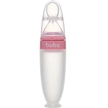 Imagem de Colher Dosadora 90ml em Silicone Com Ventosa e Tampa Buba Para Introdu
