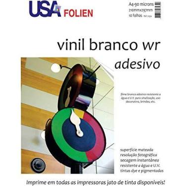 Imagem de Papel Fotografico Inkjet A4 Vinil Branco Adesivo 90G - USA FOLIEN