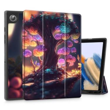 Imagem de Tuiklol Capa de tablet para Samsung Tab A9 Plus lançado em 2023, capa rígida fina de proteção TPU para despertar/hibernar automática para Galaxy Tab A9+ 11 polegadas, Cogumelos