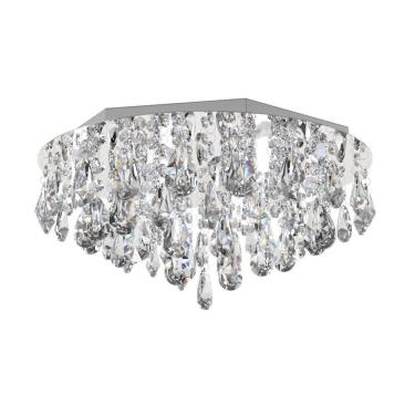 Imagem de Plafon Lustre De Cristal  40Cm  De Estar Mesa Jantar  Living