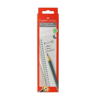 Imagem de Lápis Preto Faber-Castell Ecolápis Max Sextavado HB Nº 2 com 12 unidad