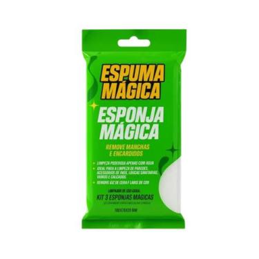 Imagem de Esponja Mágica Remove Manchas Paredes Inox Vidros Proauto