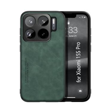 Imagem de Kepuch Silklike Capa para Xiaomi 15S Pro - Case Placa de Metal Embutida - Verde