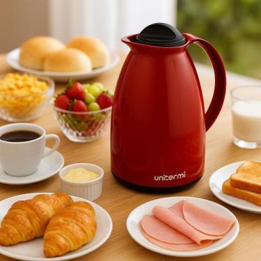 Imagem de Garrafa Térmica Unitermi Florença 650ml Café Chá Água Quente Fria Vári