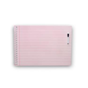 Imagem de Painel para Escrever Caderno 42x60cm, com caneta, Quadro Metálico, Quadro Magnético - Geguton