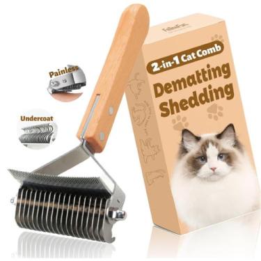 Imagem de Escova Cat FelineFun Desematting & Deshedding 2 em 1 para cabelos long