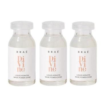 Imagem de Kit Braé Divine Ampola Trat Keratin Mask Power Dose 3x13ml