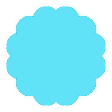 Imagem de Fundo Chapado N. 9 Azul Bebe C/100 Curifest
