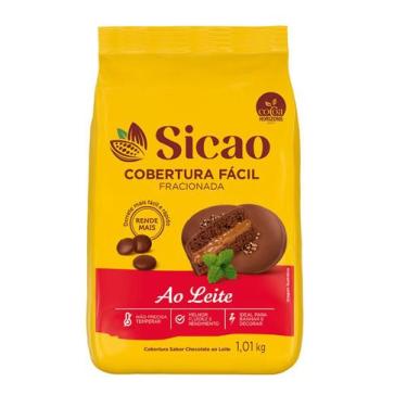 Imagem de Cobertura Facil Ao Leite Gotas 1kg Sicao