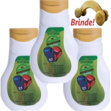 Imagem de Kit 3 Gel Nocauteador Dókmos 200G Original + Massageador - Dokmos