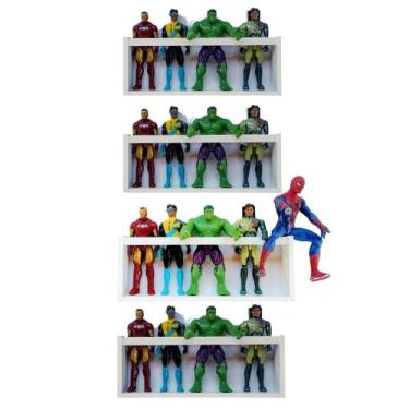 Imagem de Prateleira Quarto Infantil Coleção Bonecos Marvel Bonecas - Arte Cedro