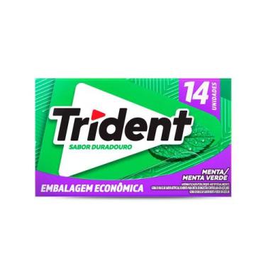 Imagem de Chiclete Sabor Duradouro de Menta Verde Trident 25,2g