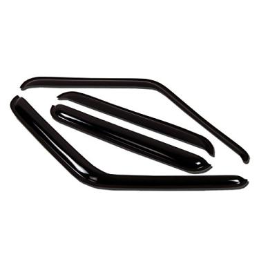 Imagem de Tuningpros WV-054-2 Conjunto de 4 peças com visor de janela defletor protetor de chuva, fumê escuro, compatível com GMC Envoy XL 2002-2009