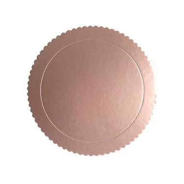 Imagem de Cake Board Tábua para Bolo Prato Para Bolo 32cm Redondo Festas SilverChef Rose Gold