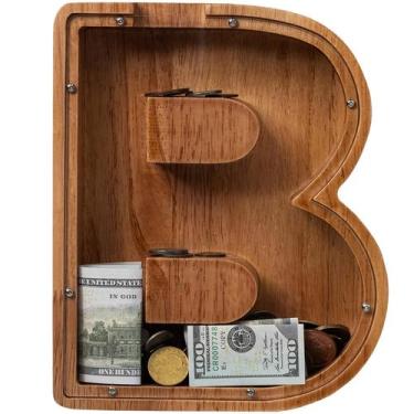 Imagem de Carta infantil extra grande de madeira para cofrinhos de 30 cm - laden