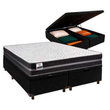 Imagem de Cama Box Bau + Colchão Queen Molas Ultralastic Inducol
