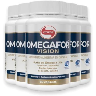 Imagem de Kit 5 Omegafor Vision Vitafor 60 Cápsulas