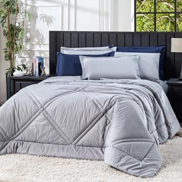 Imagem de Kit Edredom Prestige Dupla Face com Fronhas CASAL PADRÃO 03 Peças - Te