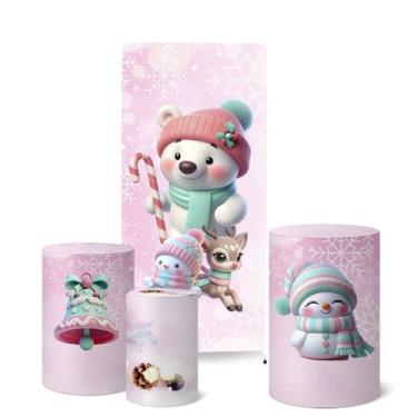 Imagem de Trio Capas Cilindro Painel Lateral Romano Natal - Fadrix, K5NAT0051