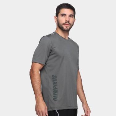 Imagem de Camiseta Olympikus Basic Logo Masculina, Cinza, G