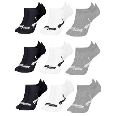 Imagem de Meia Puma Sapatilha Invisível Masculina 4515 C/9, Sortido, 39-43